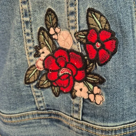 Embroidered Jean Jacket - Picture 2 of 8